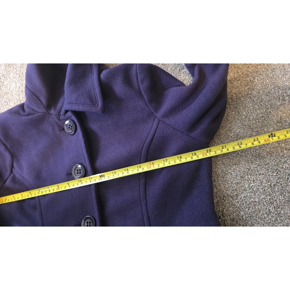 WOMAN'S LOVE CULTURE SIZE: LARGE PURPLE CASUAL PEA COAT*WORN 1X EXCELLENT COND* - Picture 10 of 12